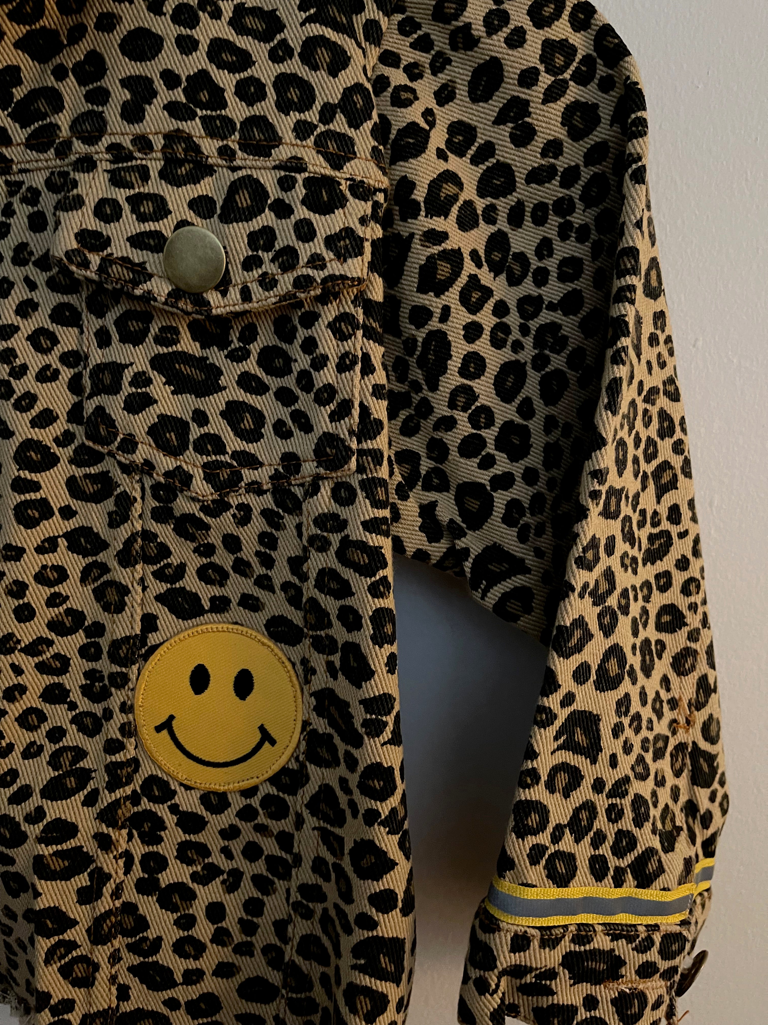 Pistola Naya - Washed Brown Leopard Print Jacket - Denim Jacket - Lulus